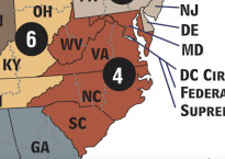 Map of 4th Circuit Jurisdiction